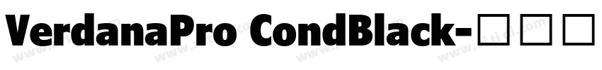 VerdanaPro CondBlack字体转换